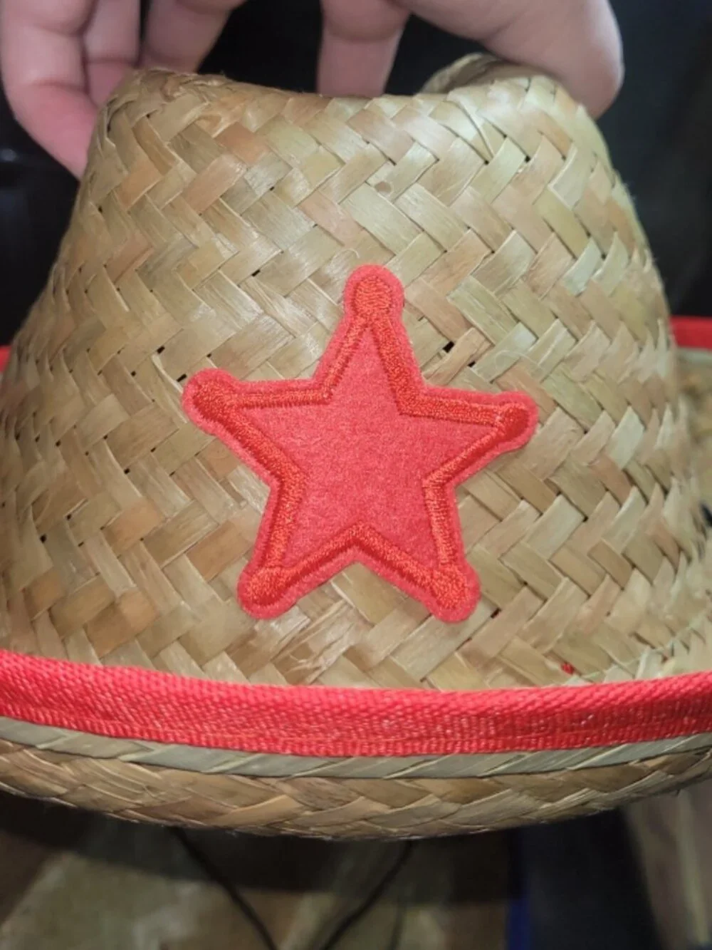 5 Sherrif Cowboy Hats Red and Blue